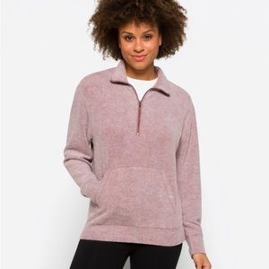 NWT Hana Quarter Zip Cozy Knit Top